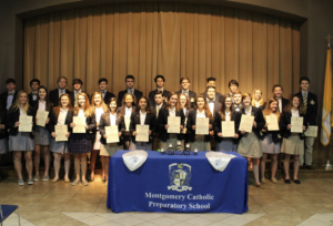 Montgomery Catholic's Loretto Chapter of National Honor Society Welcomes New Members 1